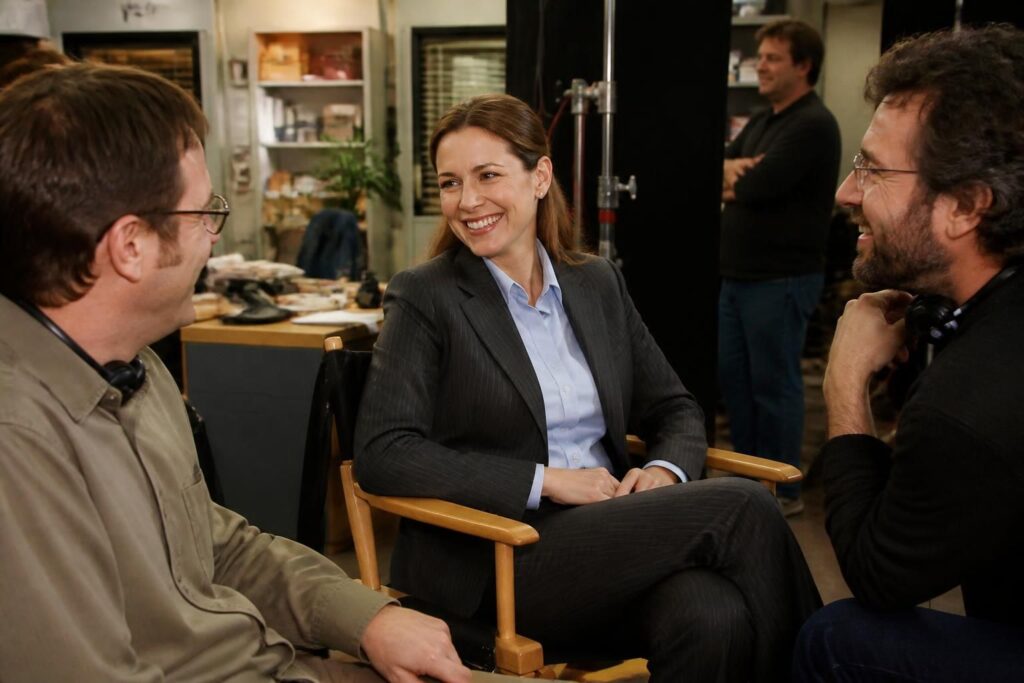 découvrez les coulisses exclusives avec hilary swank dans the office et ses moments inédits qui dévoilent une autre facette de la série culte.